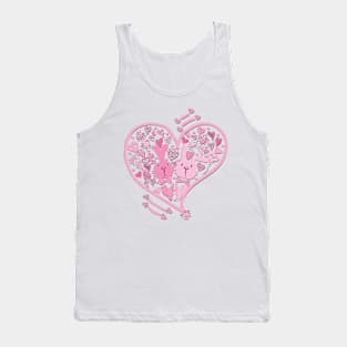 Two Cute Bunnies in Love 3D Tank Top